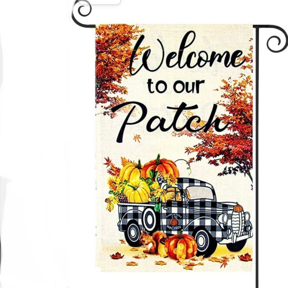 Brand New Western Farm Truck Fall Garden Flag #4